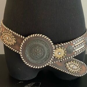 Vintage Chico’s Genuine Brown Leather Belt Medium